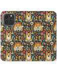 Corgi Rainbow Vine Dream Flip Cases