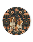 Beagle Blossom Bonanza Cork Back Coaster