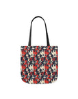 Bulldoggy Bliss Chomper Canvas Tote Bag