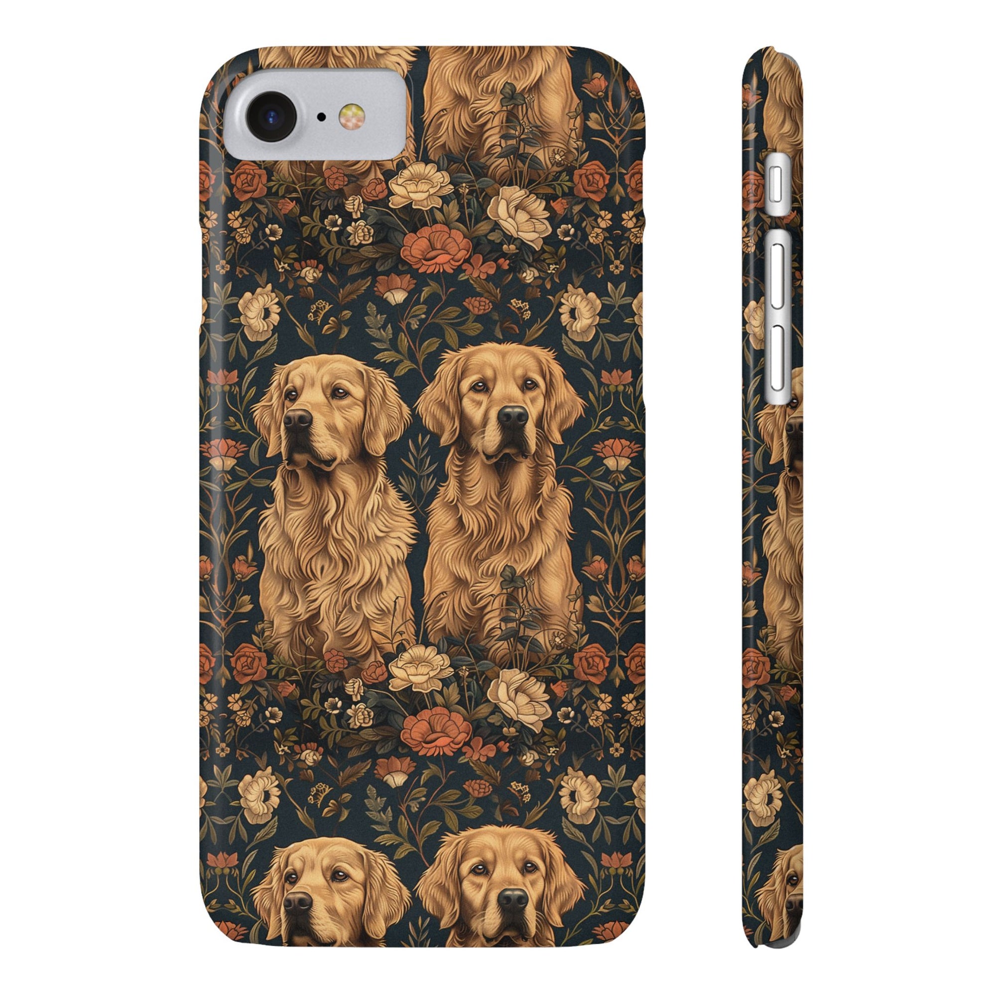 Fanciful Golden Paradise Blossom Slim Phone Cases