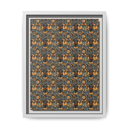 Ruffle Rottie Glamourific Matte Canvas, Framed