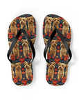 Yorkie Charm Twins Flip Flops