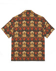 Golden Pawsatronic Tapestry Men's Hawaiian Camp Shirt