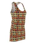 Whimsical Warhol Labrador Women's Racerback Dress