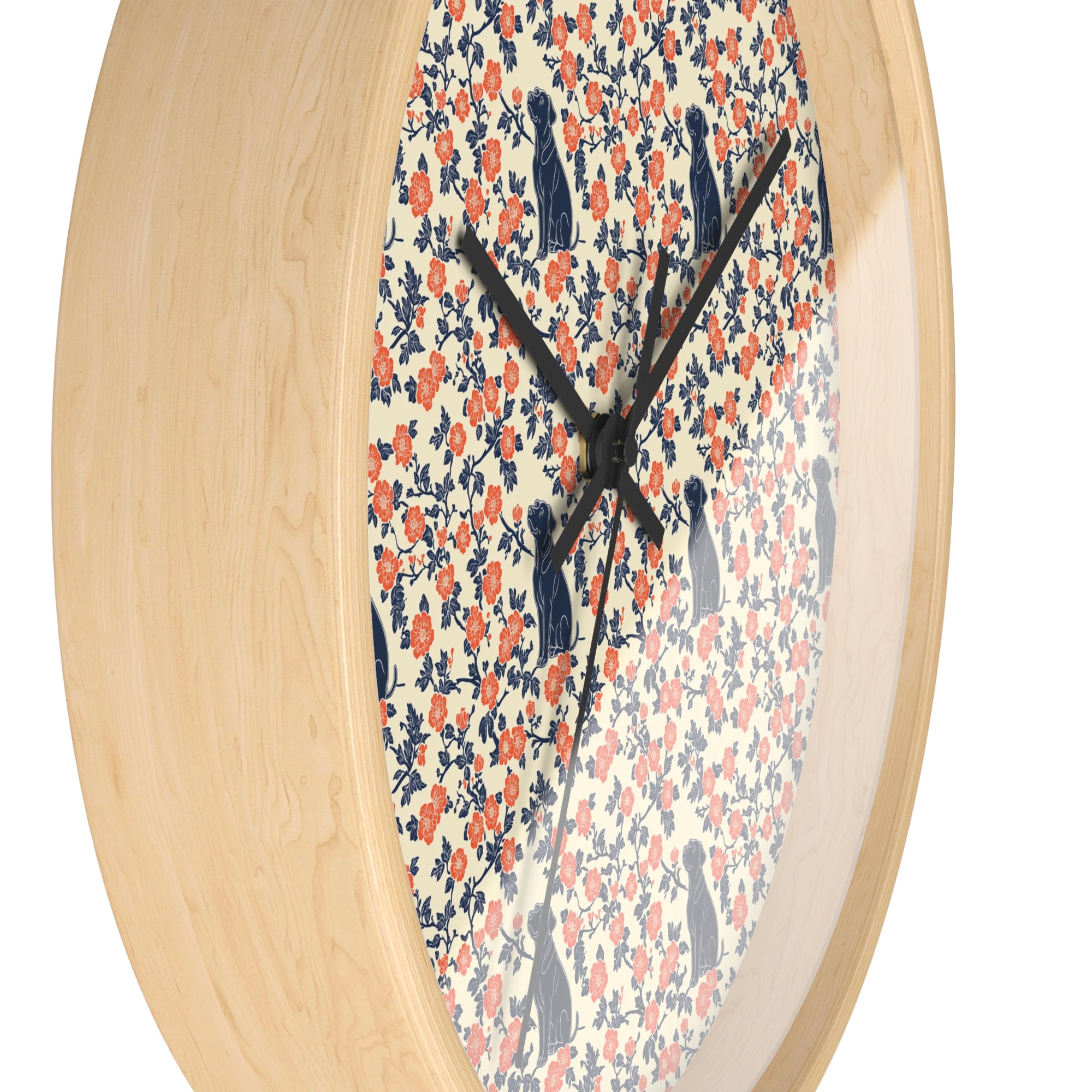 Bloomiful Lab Bouquet Wall Clock