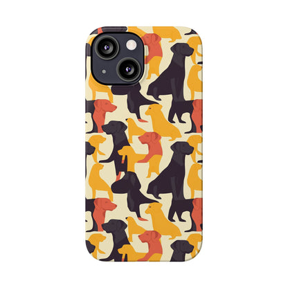 Modern Charm Labrador Chic Slim Phone Cases