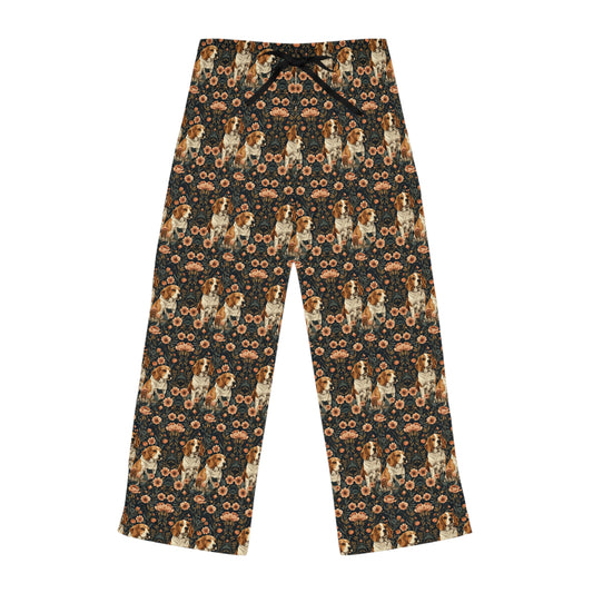 Beagle Blossom Bonanza Women's Pajama Pants