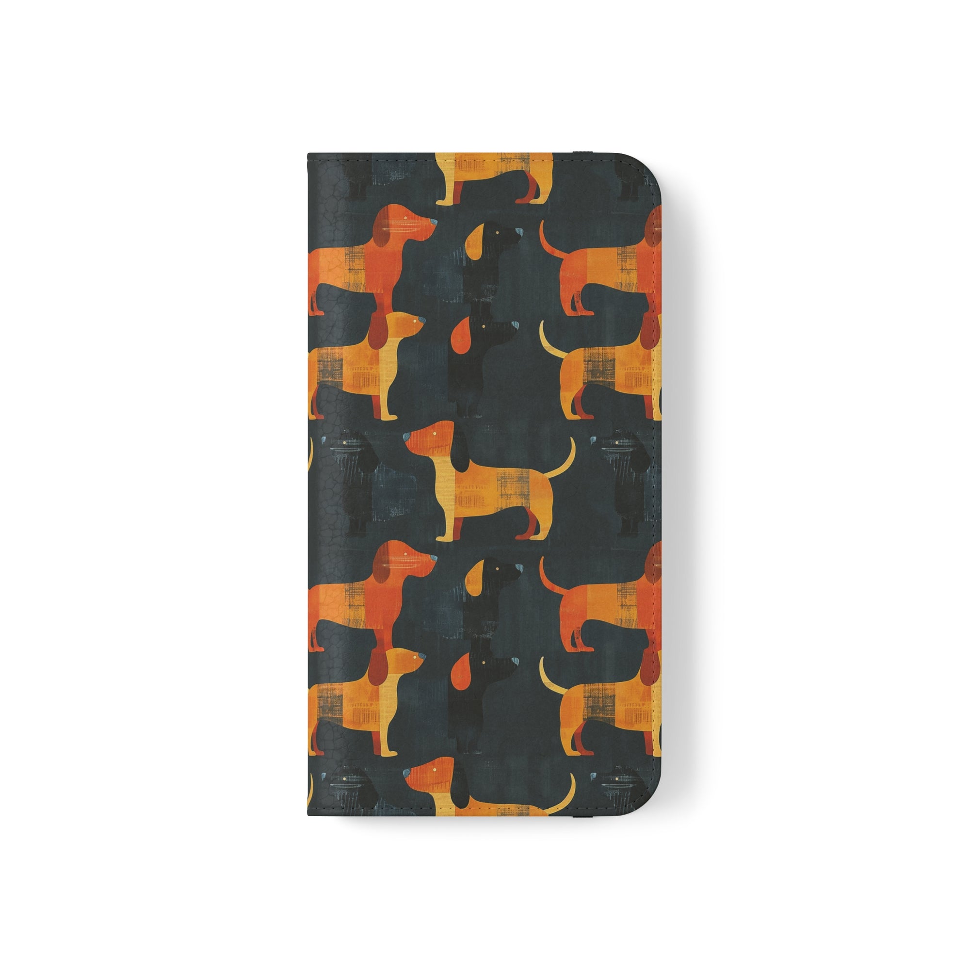 Dapper Dachshund Noir Glow Flip Cases