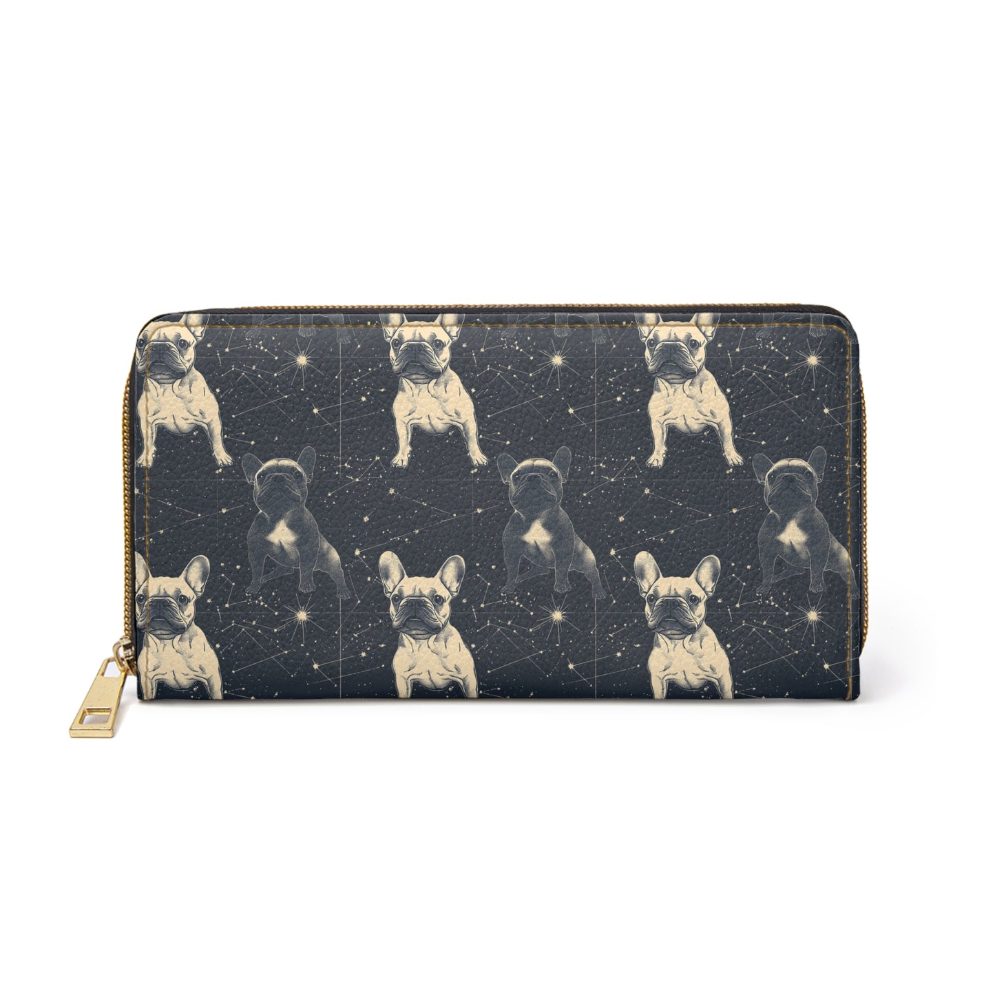 Frenchie Celestial Soar Zipper Wallet