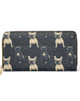 Frenchie Celestial Soar Zipper Wallet