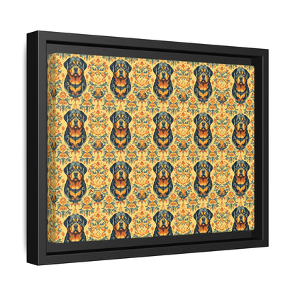 Royal Rottie Regalia Matte Canvas, Framed