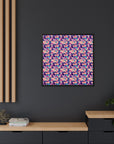 Dazzling Bulldog Chic Matte Canvas, Framed