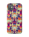 Glitchy Bulldog Blitz Slim Phone Cases