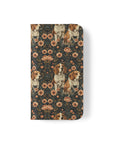 Beagle Blossom Bonanza Flip Cases