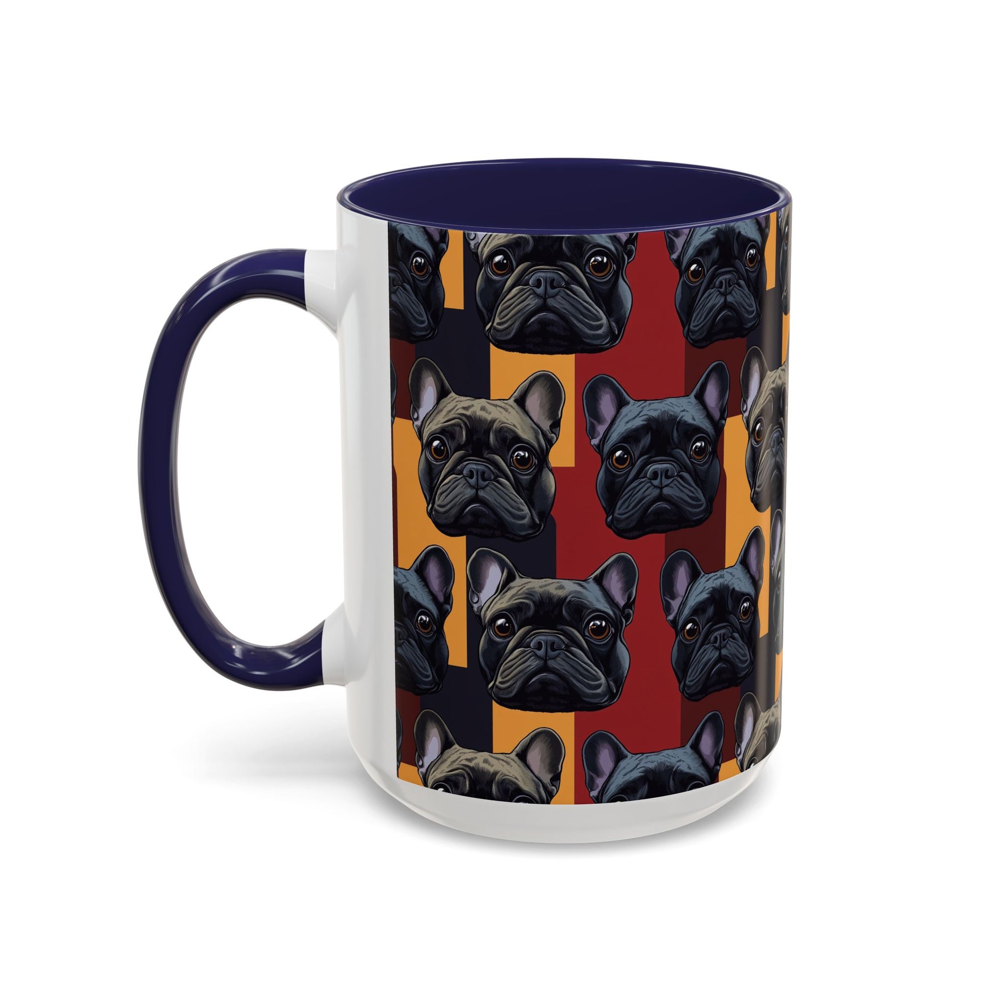 Chic Canine Checkmate - Frenchie Edition Accent Coffee Mug