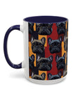 Chic Canine Checkmate - Frenchie Edition Accent Coffee Mug