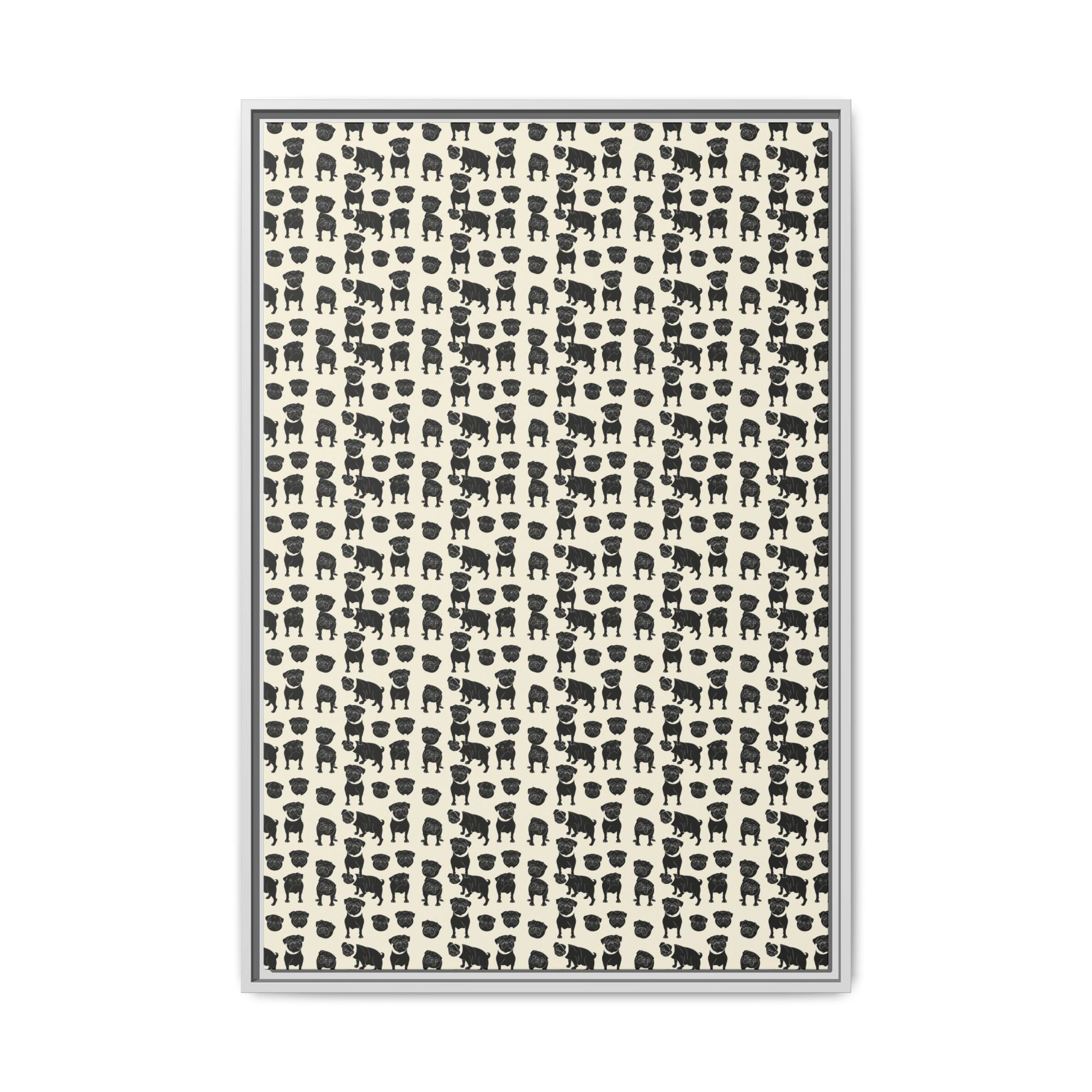 Puggie Pout Perfection Matte Canvas, Framed