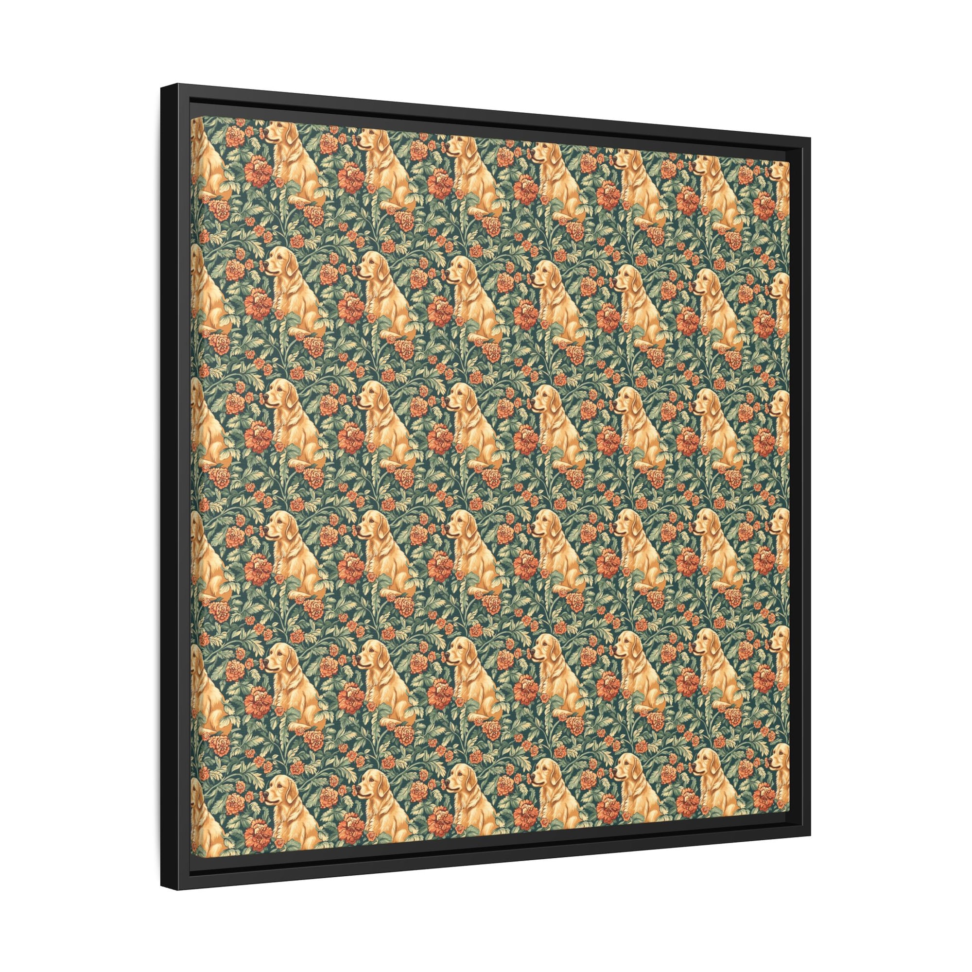 Blooming Goldie Glam Matte Canvas, Framed