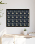 Frenchie Celestial Soar Matte Canvas, Framed