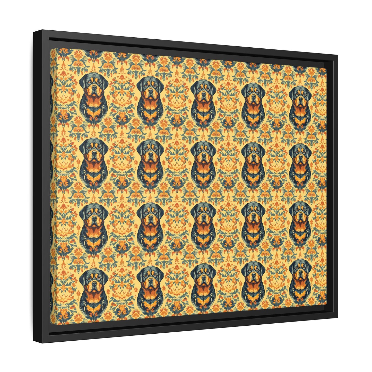 Royal Rottie Regalia Matte Canvas, Framed