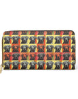 Whimsical Warhol Labrador Zipper Wallet