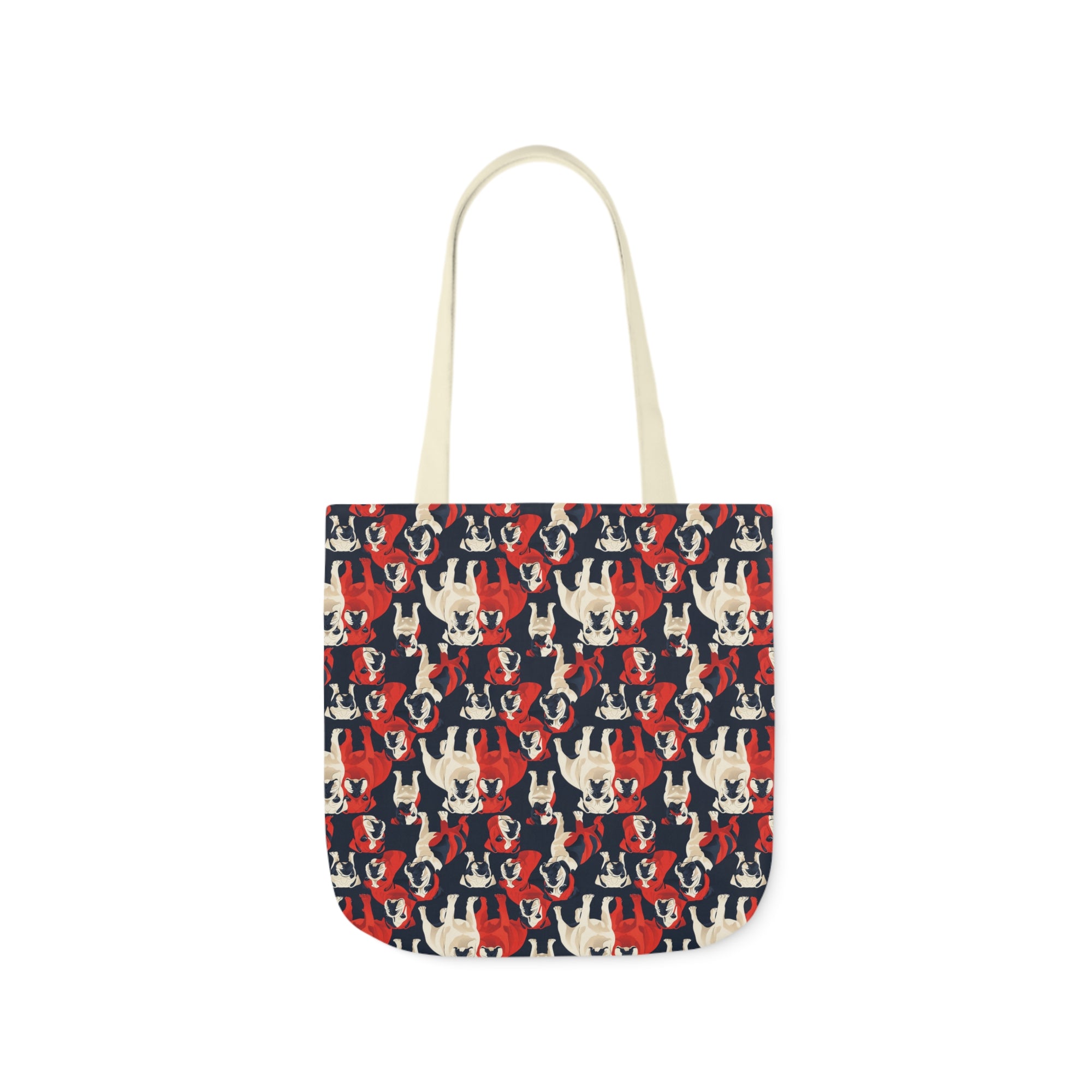 Bulldoggy Bliss Chomper Canvas Tote Bag