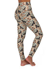 Blossoming Dachshunds Delight High Waisted Yoga Leggings