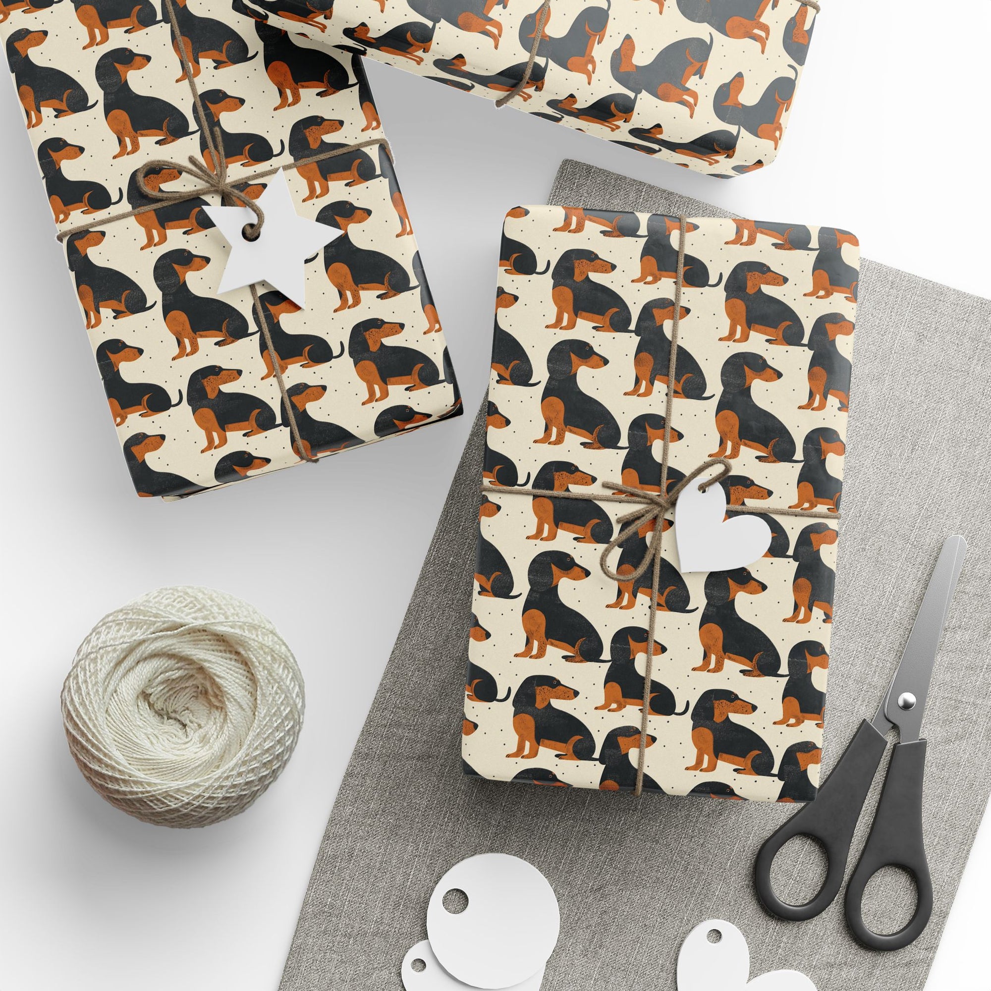 Whimsical Dachsund Dreamcatcher Wrapping Paper