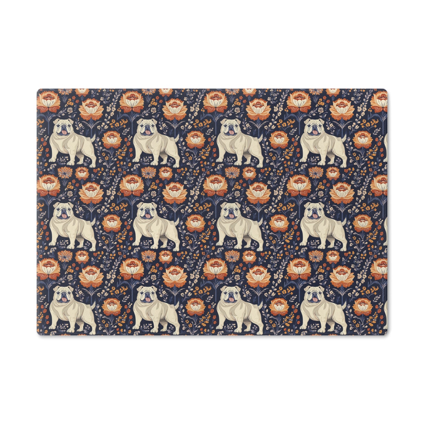 Bulldog Blossom Bonanza Cutting Board