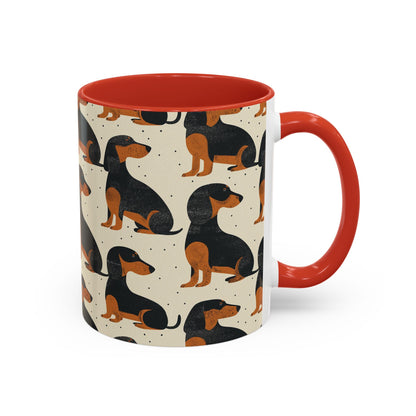 Whimsical Dachsund Dreamcatcher Accent Coffee Mug