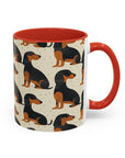 Whimsical Dachsund Dreamcatcher Accent Coffee Mug