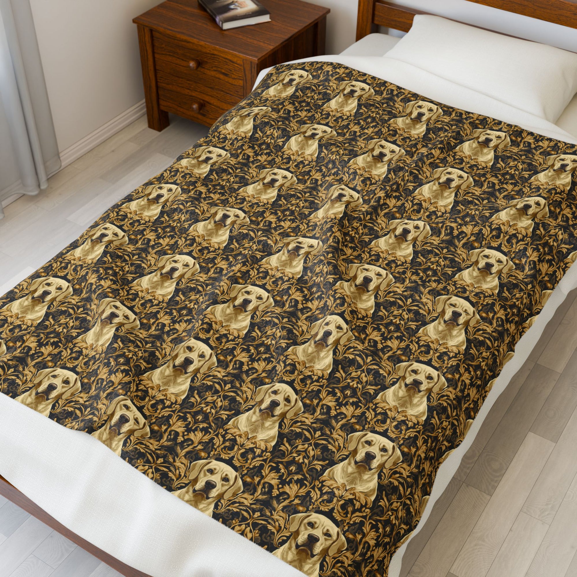 Royal Pawsitivity Labs Velveteen Plush Blanket