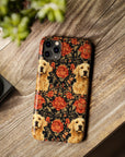 Golden Pawsatronic Tapestry Slim Phone Cases