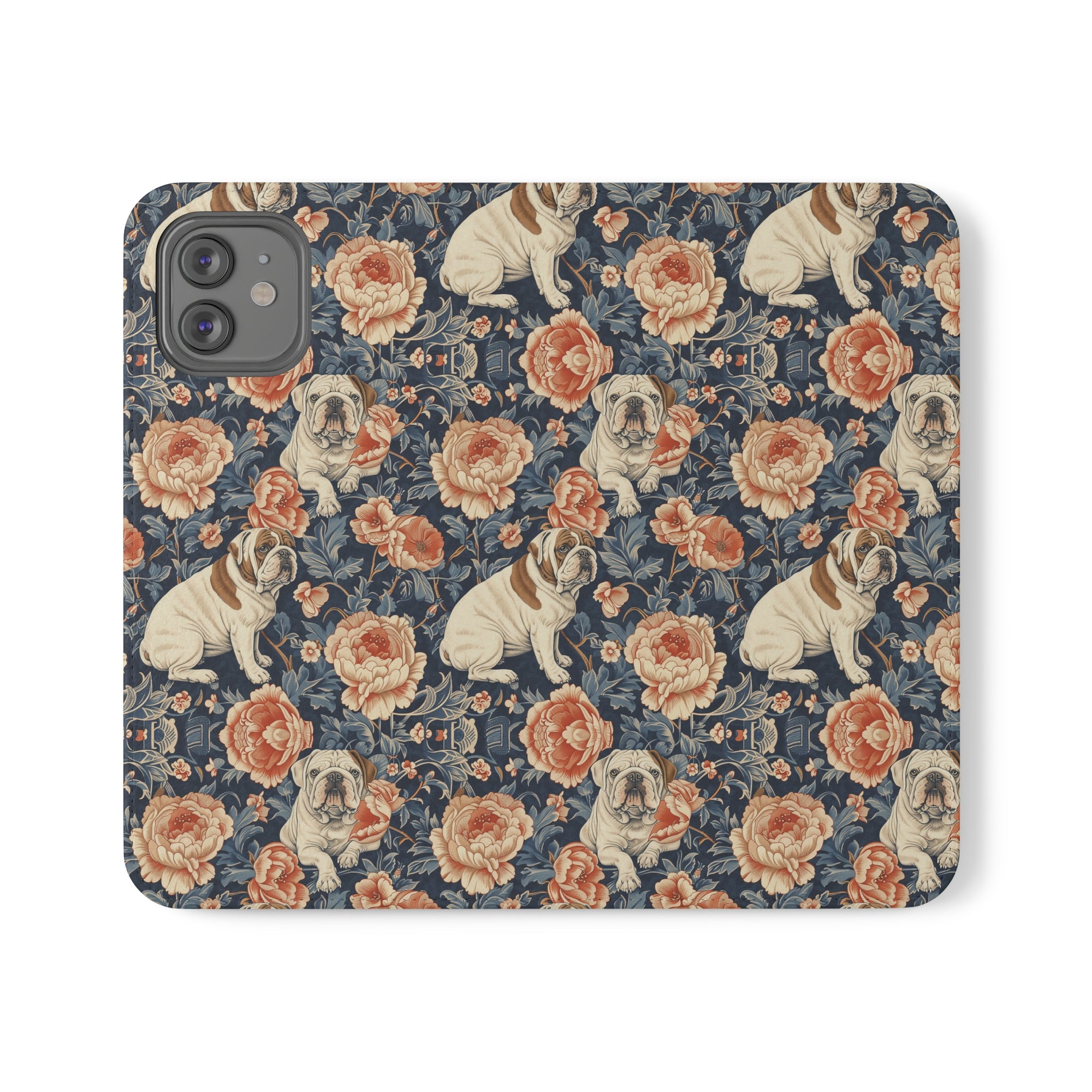 Blooming Bulldog Beauty Flip Cases