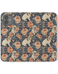 Blooming Bulldog Beauty Flip Cases