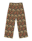 Blooming Pug Paradise Women's Pajama Pants