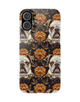 Bloomingly Bulldogistic Bouquet Slim Phone Cases