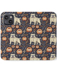 Bulldog Blossom Bonanza Flip Cases