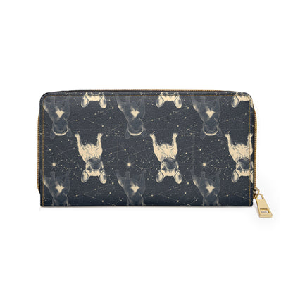 Frenchie Celestial Soar Zipper Wallet