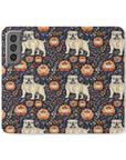 Bulldog Blossom Bonanza Flip Cases