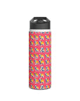 Bubblegum Glamour Bulldog Bouquet Stainless Steel Water Bottle