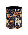 Bulldog Blossom Bonanza Accent Coffee Mug