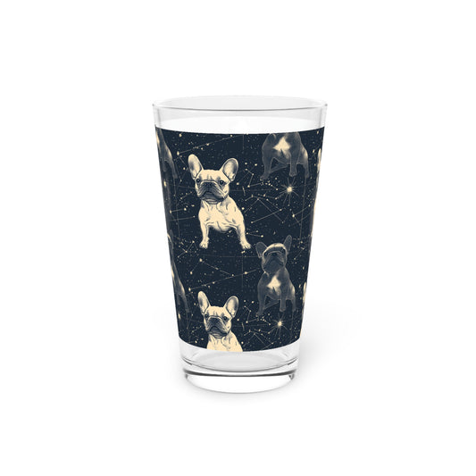 Frenchie Celestial Soar Pint Glass