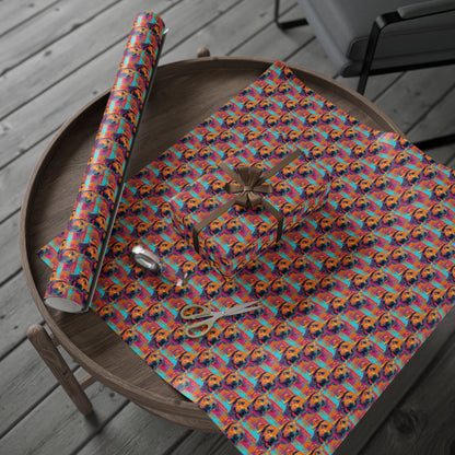 Rustic Charm Labrador Chic Wrapping Paper