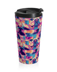 Dazzling Bulldog Chic Stainless Steel Travel Mug