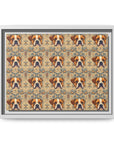 Bowtie Boxer Bliss Matte Canvas, Framed