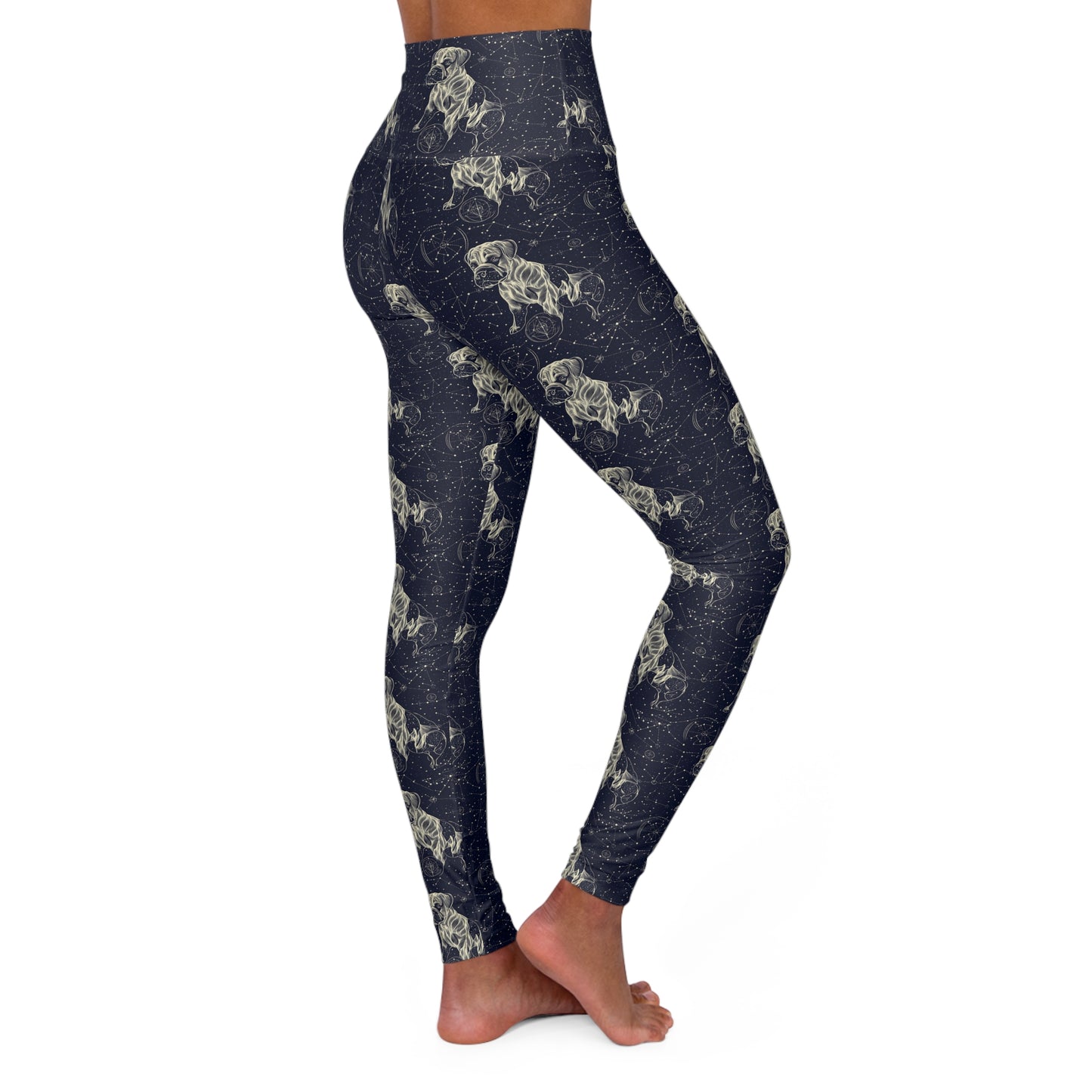 Celestial Boxer Bliss High Waisted Yoga Leggings