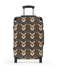 Floofy Corgi Blossom Blast Suitcase