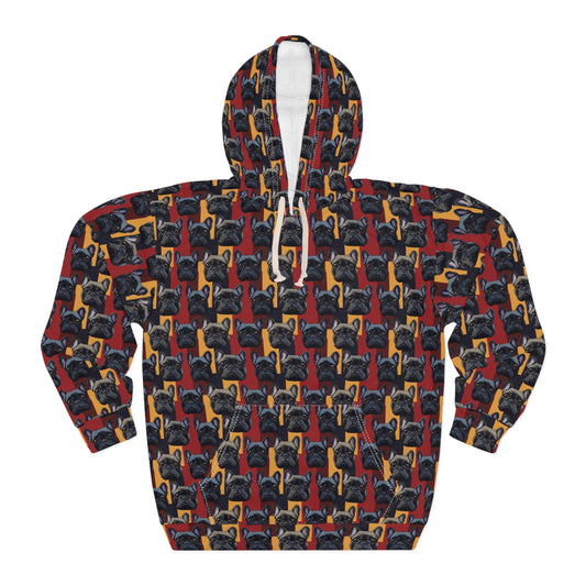 Chic Canine Checkmate - Frenchie Edition Unisex Pullover Hoodie