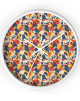 Bloom Pup Frenchietastic Splatter Wall Clock